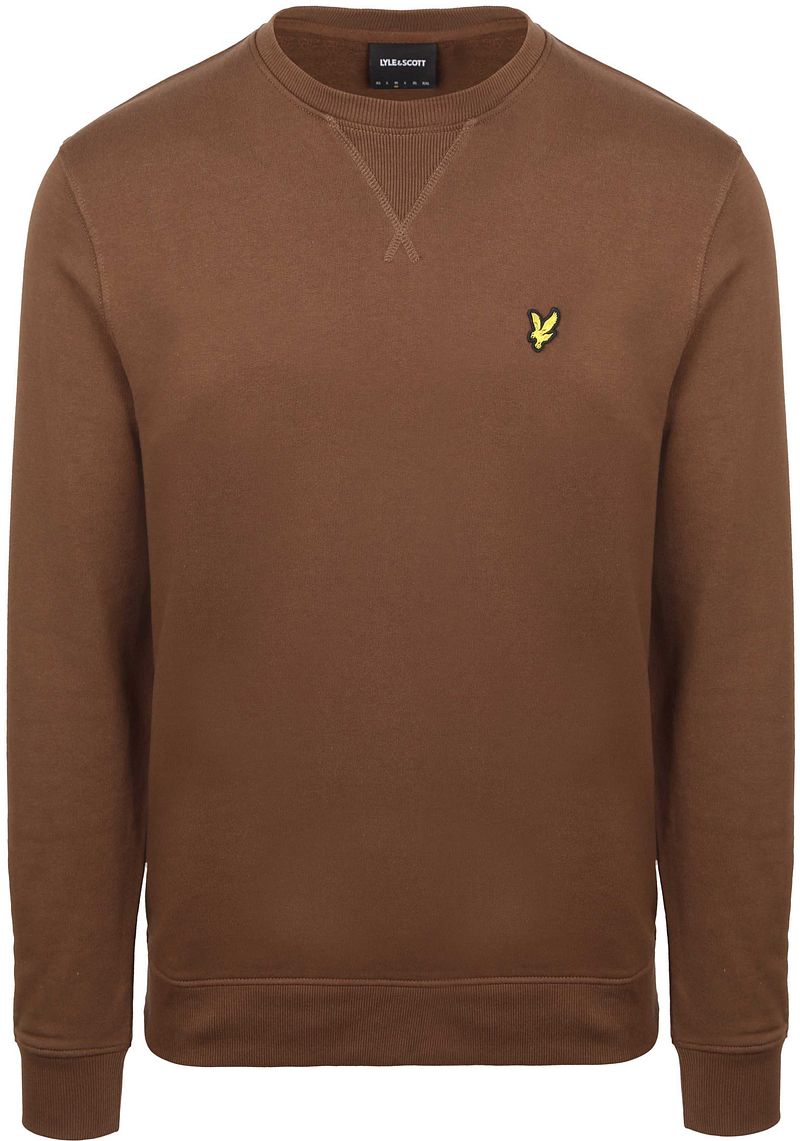 Lyle & Scott Sweat Crewneck Braun - Größe M von Lyle and Scott