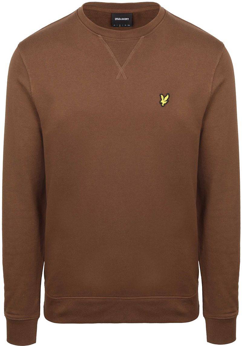 Lyle & Scott Sweat Crewneck Braun - Größe XL von Lyle and Scott