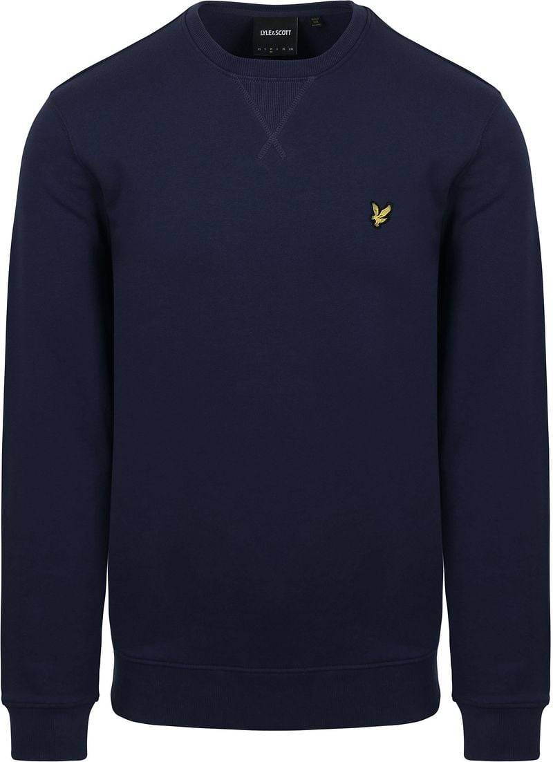 Lyle & Scott Sweat Crewneck Dark Navy - Größe L von Lyle and Scott