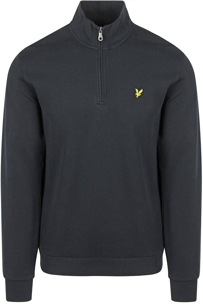 Lyle & Scott Sweat Half Zip Pull Navy - Größe L von Lyle and Scott