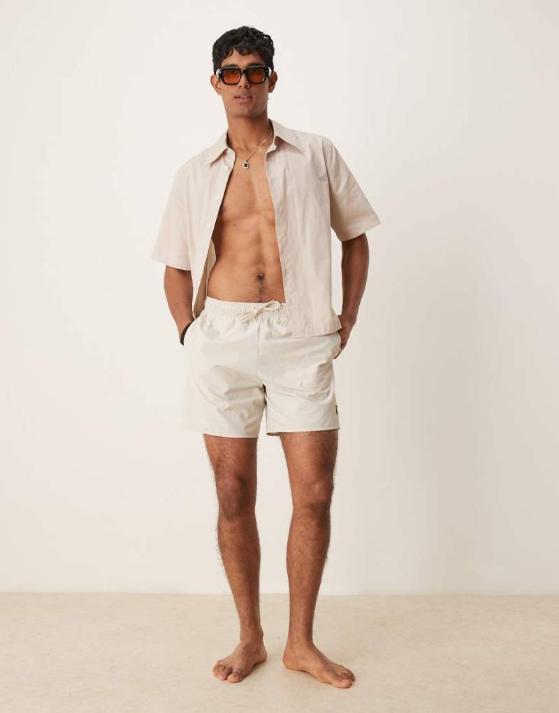 Lyle and Scott - Badeshorts in Beige-Neutral von Lyle & Scott