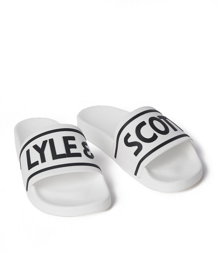 Lyle & Scott Badelatschen Lyle & Scott Slider Badepantolette vorgeformtes Fußbett von Lyle & Scott