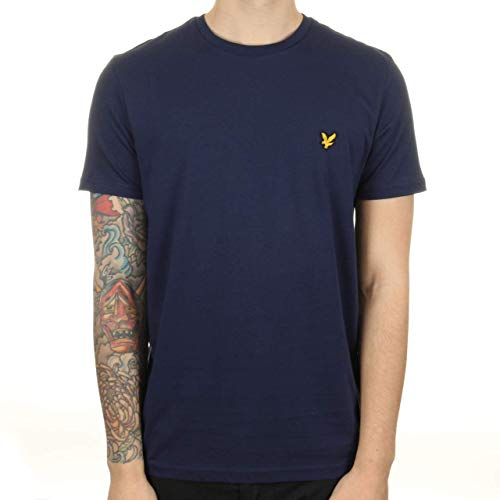 Lyle & Scott T-Shirt Herren | mit Rundhals-Ausschnitt und kurzen Ärmeln | mit goldenem Adler-Logo auf der Brust | XS — XXL… von Lyle & Scott