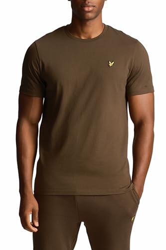 Lyle & Scott T-Shirt Herren | mit Rundhals-Ausschnitt und kurzen Ärmeln | mit goldenem Adler-Logo auf der Brust | XS — XXL… von Lyle & Scott