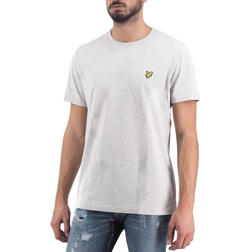 Lyle & Scott T-Shirt Herren | mit Rundhals-Ausschnitt und kurzen Ärmeln | mit goldenem Adler-Logo auf der Brust | XS - XXL von Lyle & Scott