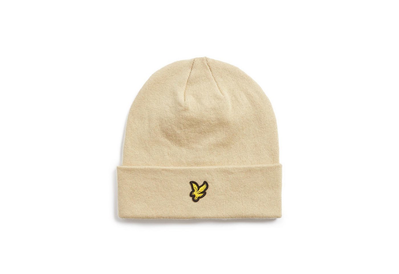 Lyle & Scott Beanie Mütze Lyle&Scott Cotton Merino Beanie breiter Umschlag von Lyle & Scott