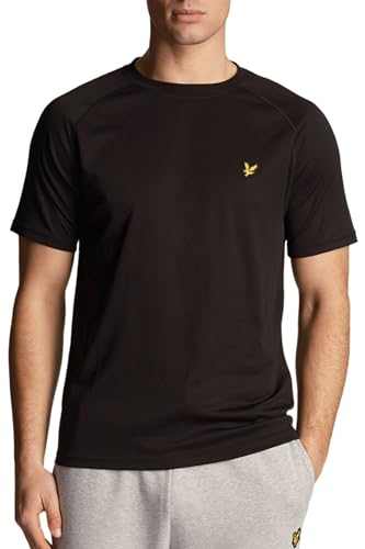 Lyle & Scott Sport Tshirts Herren Kurzarm | Fitness Tshirt Herren hergestellt mit Raglanärmel und Rundhalsausschnitt Steinadler Logo | XS-XXL von Lyle & Scott