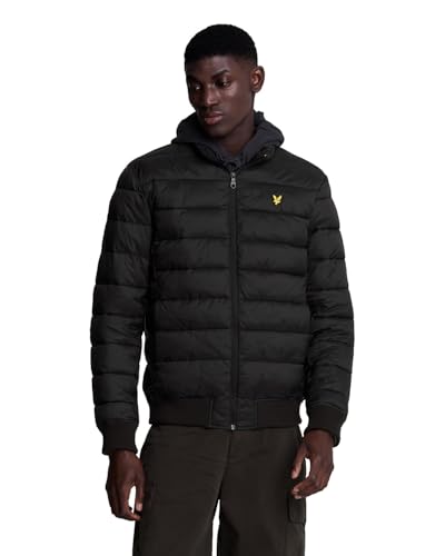 Lyle & Scott Funnel Neck Wadded Jacket Black L von Lyle & Scott