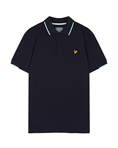 Lyle & Scott Herren Andrew Feuchtigkeit Golf-Polo-Hemd - Marine - S von Lyle & Scott