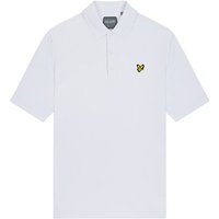 Lyle & Scott Golf Tech Halbarm Polo weiß von Lyle & Scott