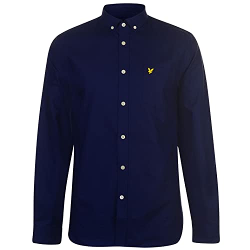 Lyle & Scott Herren Hemd Navy/schwarz/gelb M von Lyle & Scott