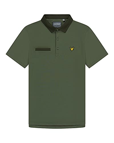 Lyle & Scott Herren Aviemore Golf-Polo-Hemd - Cactus Grün - M von Lyle & Scott