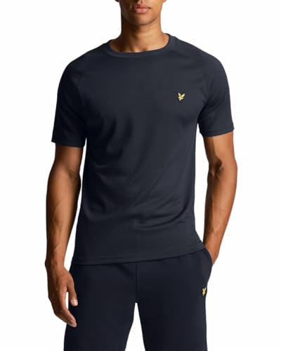 Lyle & Scott Sport Tshirts Herren Kurzarm | Fitness Tshirt Herren hergestellt mit Raglanärmel und Rundhalsausschnitt Steinadler Logo | XS-XXL von Lyle & Scott