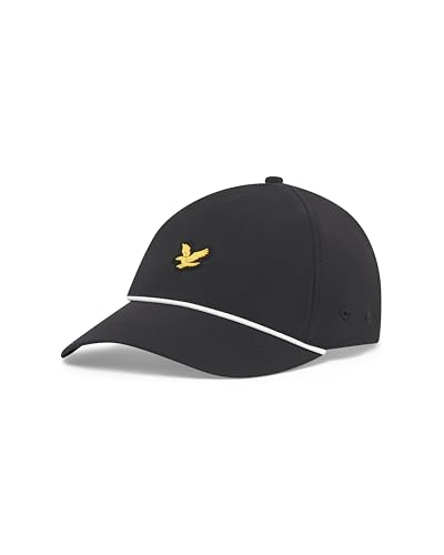 Lyle & Scott Herren Eagle Logo Wärme atmungsaktive Golfkappe - Jet Schwarz von Lyle & Scott