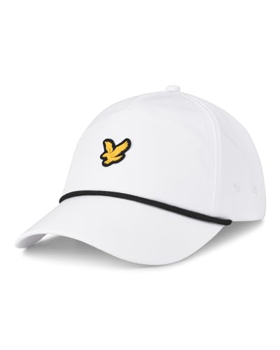 Lyle & Scott Herren Eagle Logo Wärme atmungsaktive Golfkappe - Weiß von Lyle & Scott