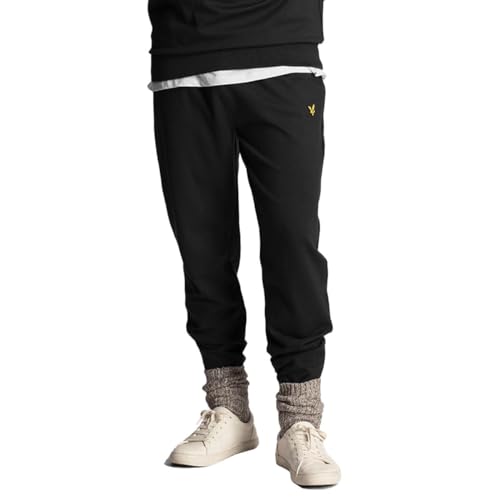 Lyle & Scott Herren Fly Fleece Soft Feel Trackies Jogger - Tiefschwarz - L von Lyle & Scott