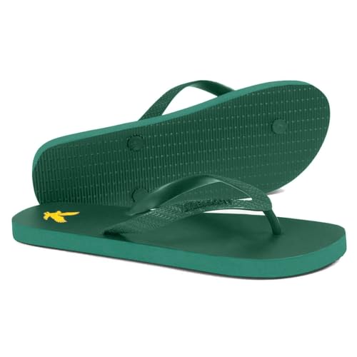 Lyle & Scott Herren Gummi Strand Flip Flop Sandalen - Court Grün - UK 11 von Lyle & Scott