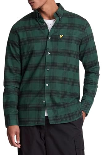 Lyle & Scott Herren Kariertes Langarmhemd - Regular Fit Shirt aus 100% Baumwolle, mit Brusttasche, geknöpft - Perfektes Businesshemd für Männer von Lyle & Scott