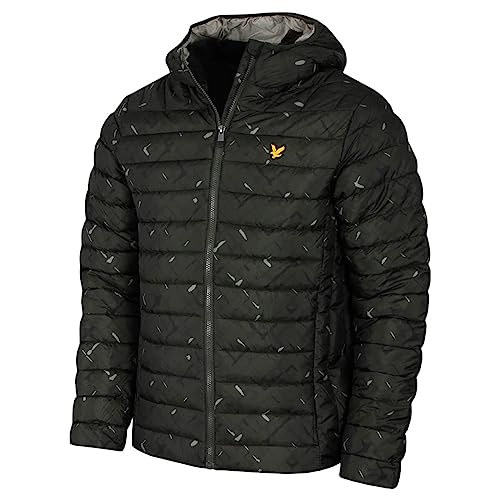 Lyle & Scott Herren Leichte Jacke - Graphic Checker Dark Sage - M. von Lyle & Scott