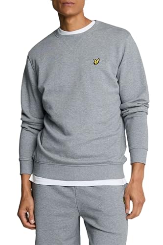 Lyle & Scott Sweatshirt für Männer - Klassisches hochwertiges Herren Pullover mit Rundhalsausschnitt, Schlichter, langärmeliger ohne Kapuze, 100% Baumwolle, XS-XXL von Lyle & Scott