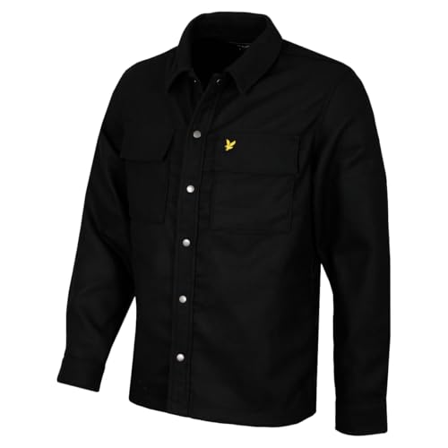 Lyle & Scott Herren-Overshirt aus gebürstetem Freizeitjacke - Tiefschwarz - XL Lyle & Scott Herren-Overshirt aus gebürstetem Freizeitjacke - Tiefschwarz - XL von Lyle & Scott