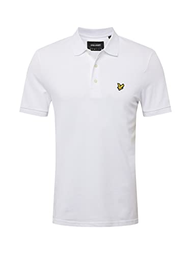 Lyle & Scott Plain Polo Shirt- Baumwoll Poloshirt Herren Kurzarm - EIN einfaches, kurzärmeliges polohemd Herren aus hochwertiger Baumwolle 100%, XS-XXL von Lyle & Scott