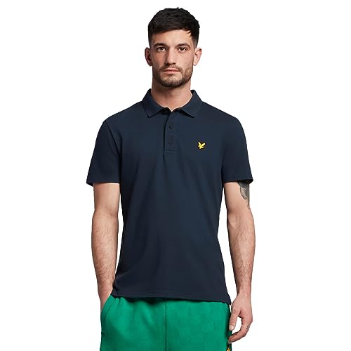 Lyle & Scott Herren Sport Feuchtigkeit Polo-Hemd - Dunkles Marineblau - M von Lyle & Scott