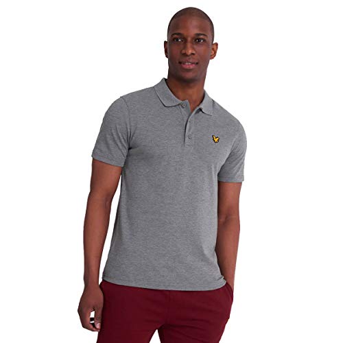 Lyle & Scott Herren Sport Feuchtigkeit Wicking-Polo-Hemd - Mid Grau Marl - L von Lyle & Scott