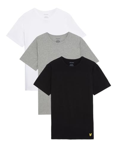 Lyle & Scott Herren 3er Pack T-Shirts – 100% Baumwolle | Basic Design und Premium Qualität | XS-XXL von Lyle & Scott