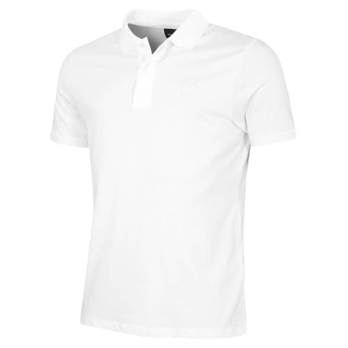 Lyle & Scott Herren Tonal Eagle Golf-Poloshirt Baumwolle - Weiß - XXL von Lyle & Scott
