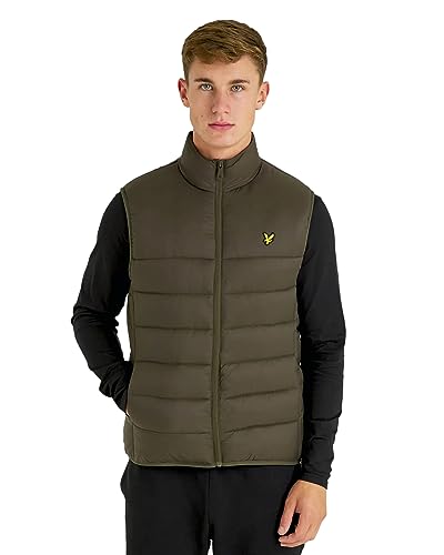 Lyle & Scott Herren Weste, wattiert, olivgrün, L von Lyle & Scott