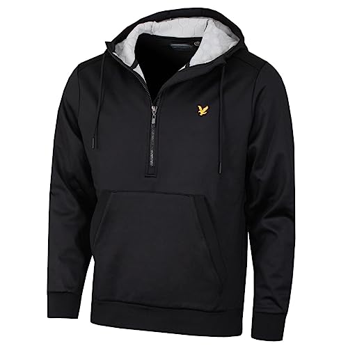 Lyle & Scott Herren Windjammer Hoodie Waterdofet Golfjacke - Jet Schwarz - M von Lyle & Scott