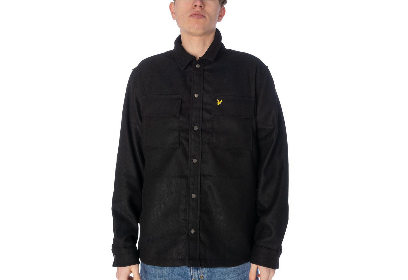 Lyle & Scott Langarmshirt Hemd Lyle&Scott Brushed Overshirt von Lyle & Scott