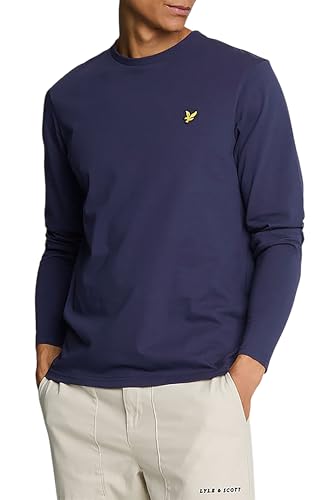 Lyle & Scott Langarmshirt Herren – 100% Baumwolle | Basic Design und Premium Qualität | XS-XXL von Lyle & Scott