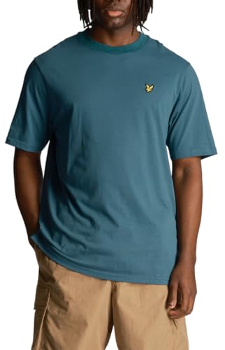 Lyle & Scott Oversized Tshirt Herren | Herren t Shirt mit Rundhalsausschnitt und Steinadlerlogo auf der Brust | XS-XXL von Lyle & Scott