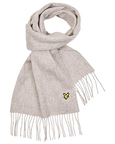 Lyle & Scott Plain Lambswool Scarf One Size Light Grey Marl von Lyle & Scott