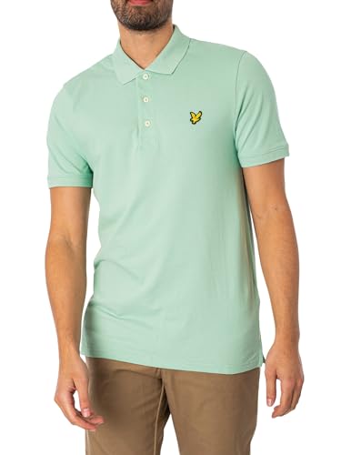 Lyle & Scott Plain Polo Shirt- Baumwoll Poloshirt Herren Kurzarm - EIN einfaches, kurzärmeliges polohemd Herren aus hochwertiger Baumwolle 100%, XS-XXL von Lyle & Scott