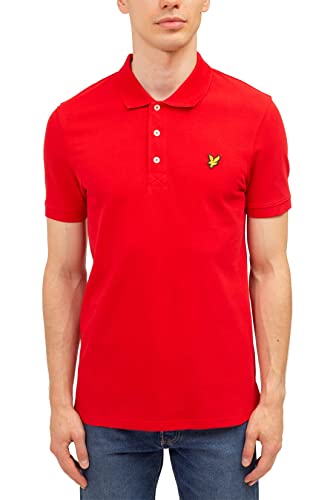 Lyle & Scott Plain Polo Shirt- Baumwoll Poloshirt Herren Kurzarm - EIN einfaches, kurzärmeliges polohemd Herren aus hochwertiger Baumwolle 100%, XS-XXL von Lyle & Scott