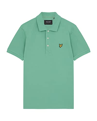 Lyle & Scott Plain Polo Shirt- Baumwoll Poloshirt Herren Kurzarm - EIN einfaches, kurzärmeliges polohemd Herren aus hochwertiger Baumwolle 100%, XS-XXL von Lyle & Scott