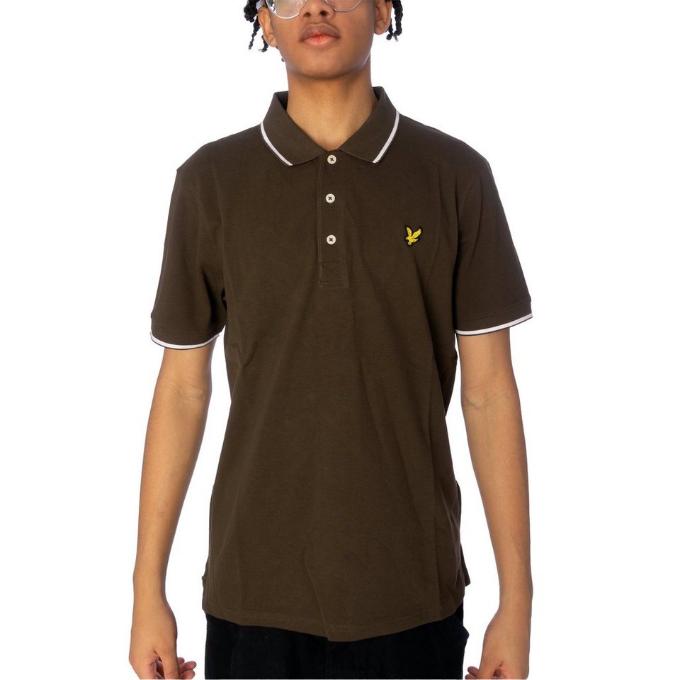 Lyle & Scott Poloshirt Poloshirt Lyle&Scott Tipped, G L, F olive/white von Lyle & Scott