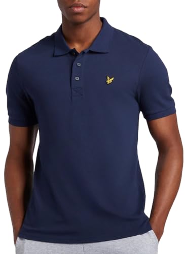 Lyle & Scott Plain Polo Shirt- Baumwoll Poloshirt Herren Kurzarm - EIN einfaches, kurzärmeliges polohemd Herren aus hochwertiger Baumwolle 100%, XS-XXL von Lyle & Scott