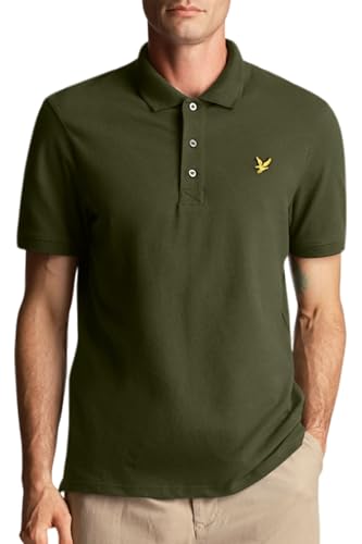 Lyle & Scott Plain Polo Shirt- Baumwoll Poloshirt Herren Kurzarm - EIN einfaches, kurzärmeliges polohemd Herren aus hochwertiger Baumwolle 100%, XS-XXL von Lyle & Scott