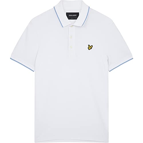 Lyle & Scott Poloshirt Herren - Kurze Ärmel Herren Poloshirt mit bunter Einfassung am Kragen aus hochwertiger Baumwolle mit Elastan | Größen XS-XXL von Lyle & Scott