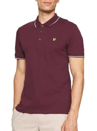 Lyle & Scott Poloshirt Herren - Kurze Ärmel Herren Poloshirt mit bunter Einfassung am Kragen aus hochwertiger Baumwolle mit Elastan | Größen XS-XXL von Lyle & Scott