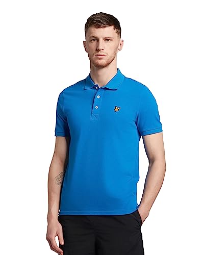 Lyle & Scott Plain Polo Shirt- Baumwoll Poloshirt Herren Kurzarm - EIN einfaches, kurzärmeliges polohemd Herren aus hochwertiger Baumwolle 100%, XS-XXL von Lyle & Scott