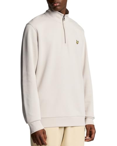 Lyle & Scott Premium Troyer Herren – 100% Baumwolle | Half Zip Sweatshirt mit Basic Design | XS-XXL von Lyle & Scott