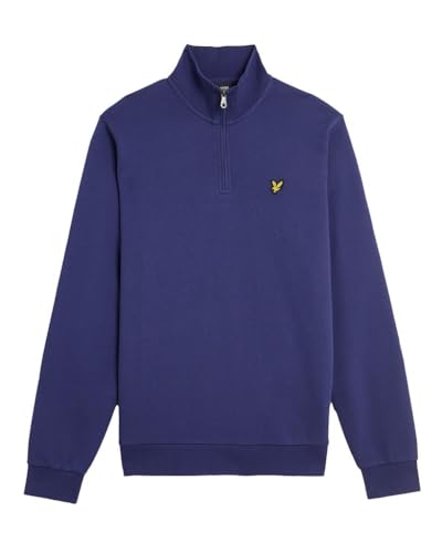 Lyle & Scott Premium Troyer Herren – 100% Baumwolle | Half Zip Sweatshirt mit Basic Design | XS-XXL von Lyle & Scott
