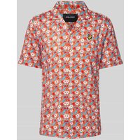 Lyle & Scott Regular Fit Freizeithemd mit Reverskragen in Rot, Größe XL von Lyle & Scott