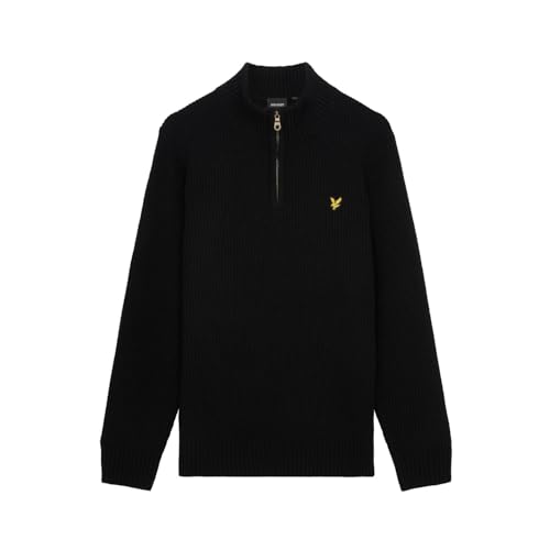 Lyle & Scott Ribbed Sweatshirt Herren schwarz, L von Lyle & Scott