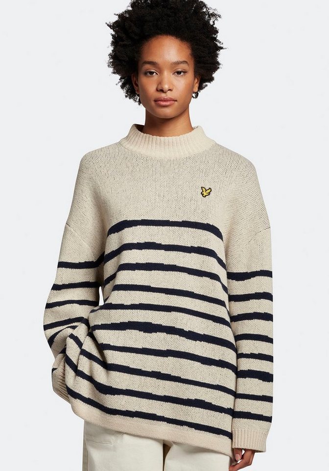 Lyle & Scott Rollkragenpullover mit klassischen Breton-Streifen von Lyle & Scott